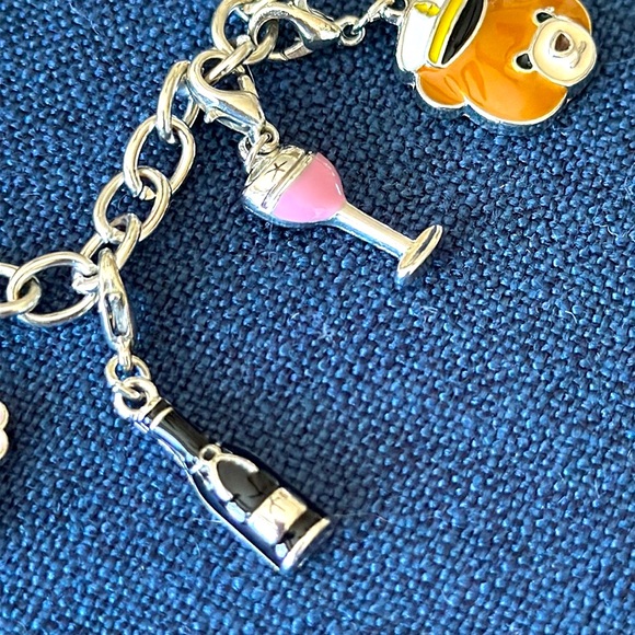 Lily Pulitzer charm bracelet with each charm clips individually interesting - Picture 4 of 17